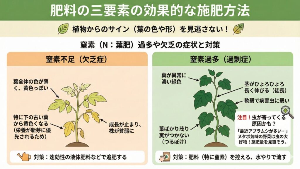肥料の三要素の効果的な施肥方法