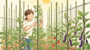 野菜の垂直栽培に挑戦！3坪で挑む道法流仕立て2026年実践レポ