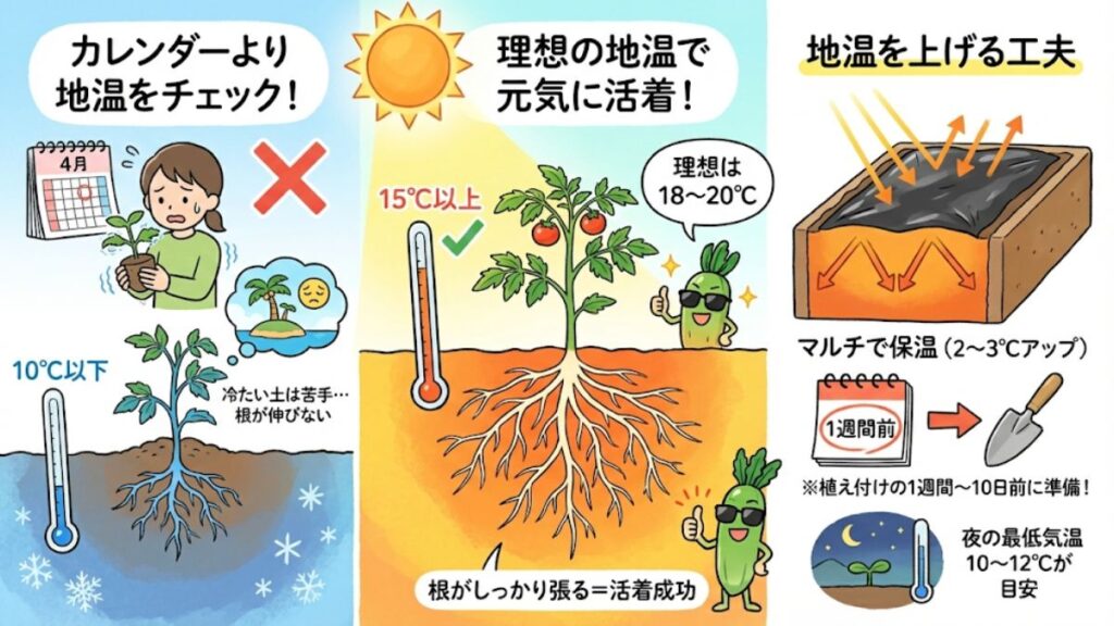 夏野菜の栽培カレンダーや苗を植える時期の基礎知識