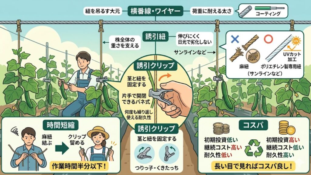 初心者向けの親づる一本仕立てのやり方