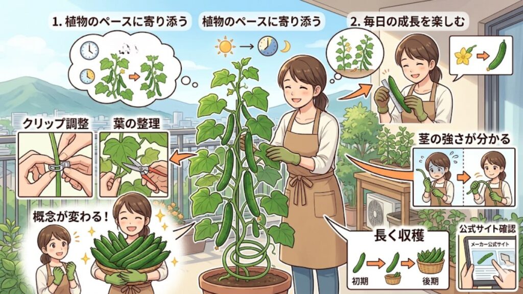 きゅうりのつる下ろし栽培を図解で成功させるコツ