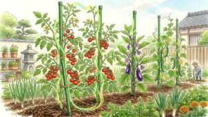 地植えで垂直栽培できる野菜と育て方！道法スタイルのコツ