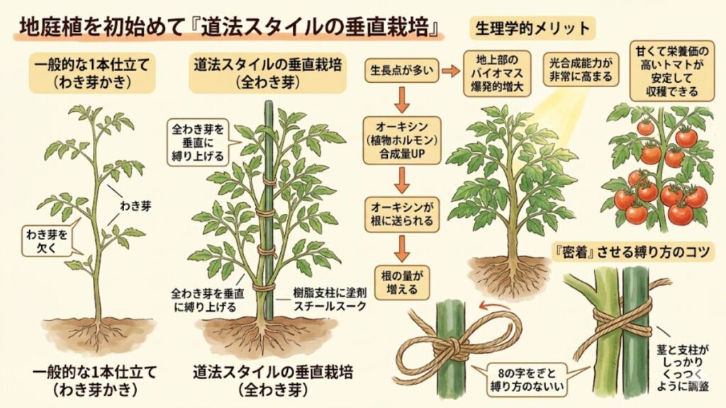 初心者でも地植えで垂直栽培できる野菜と具体的な管理術