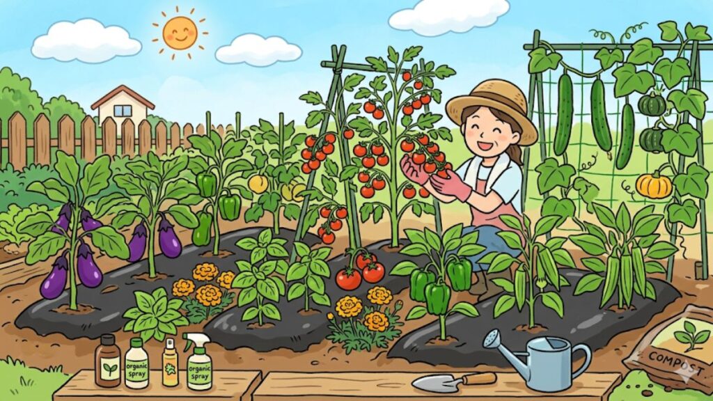 夏野菜で育てやすい種類はどれ？小さな畑で収穫量を増やす秘訣