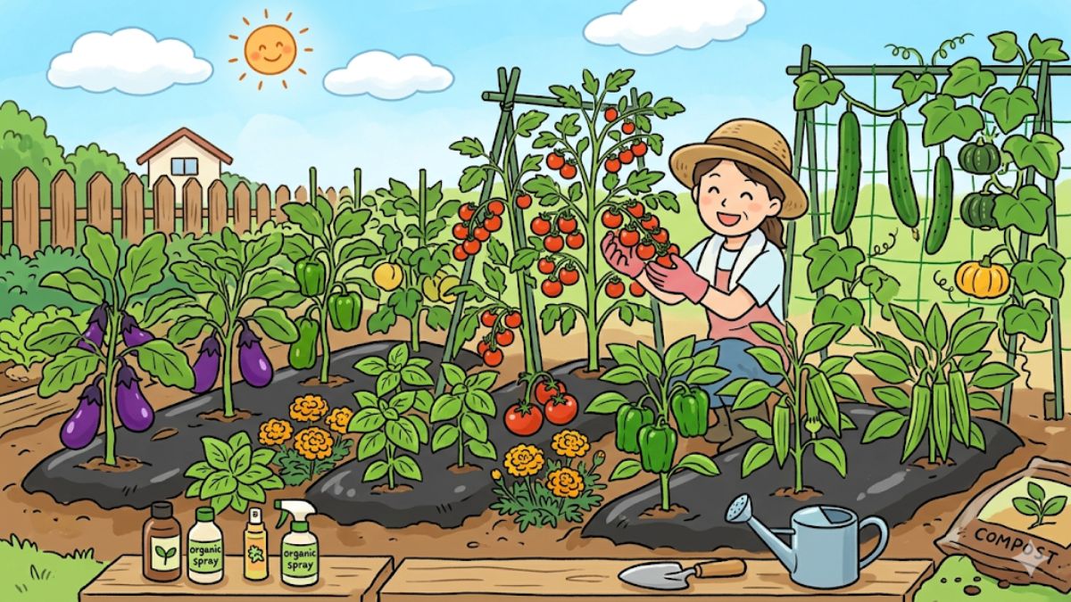 夏野菜で育てやすい種類はどれ？小さな畑で収穫量を増やす秘訣