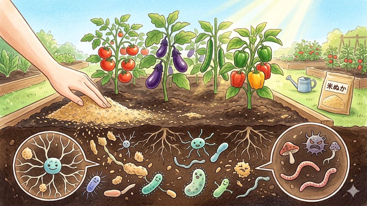 米ぬかで連作障害対策！家庭菜園での使い方と失敗しないポイント