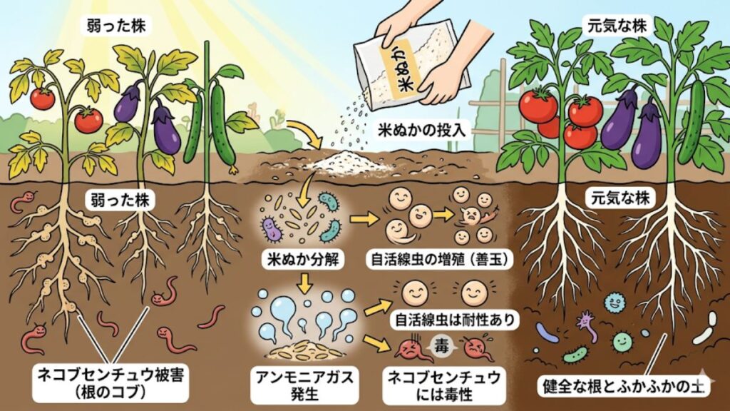 厄介なネコブセンチュウ被害を生物的に防除する方法