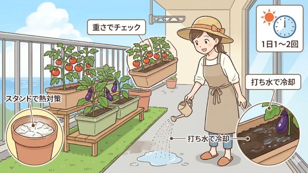 プランター栽培で毎日欠かせない水分管理のコツ