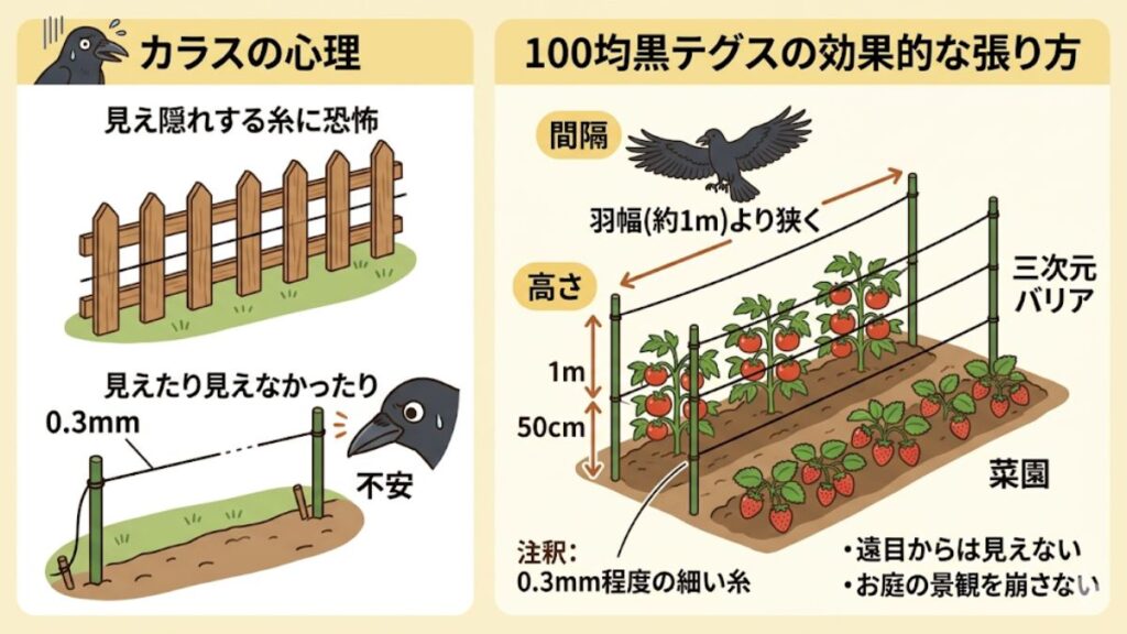 家庭菜園の鳥よけを100均資材で成功させる選び方